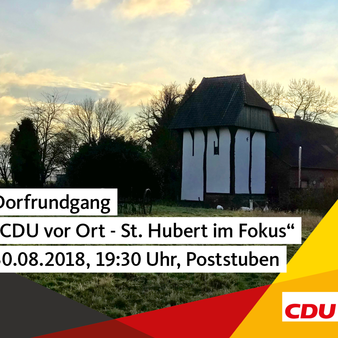 "Dorfrundgang - CDU vor Ort St. Hubert im Fokus"