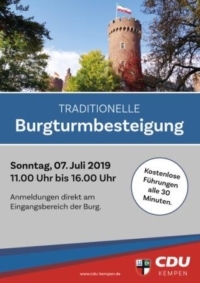 Burgturmbesteigung 7. Juli 2019