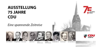 AUSSTELLUNG 75 JAHRE CDU Eine spannende Zeitreise