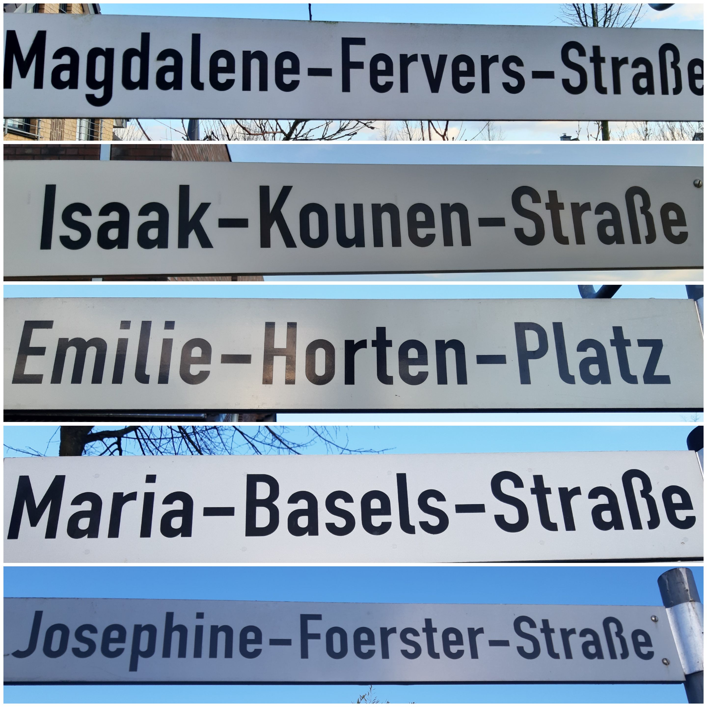 Straßennamen im Kempener Süden