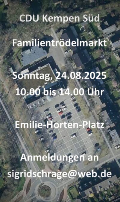 Familien-Trödelmarkt der CDU Kempen
