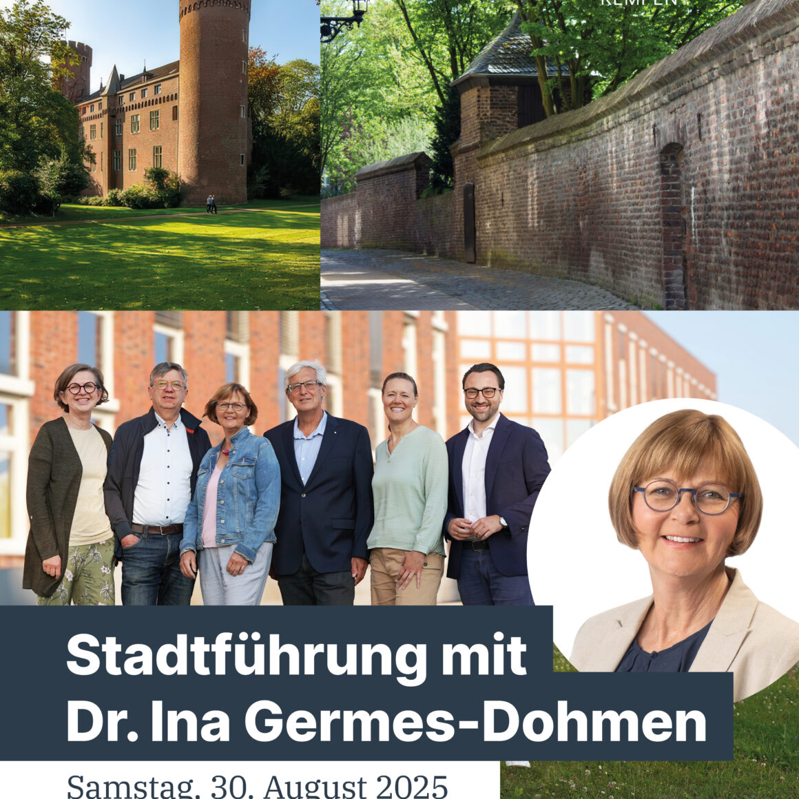 Stadtführung mit den Kempener CDU-Stadtratskandidaten