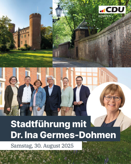 Stadtführung mit den Kempener CDU-Stadtratskandidaten