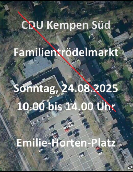„Es war wie ein großes Familienfest.“ – Familientrödel der CDU Kempen-Süd