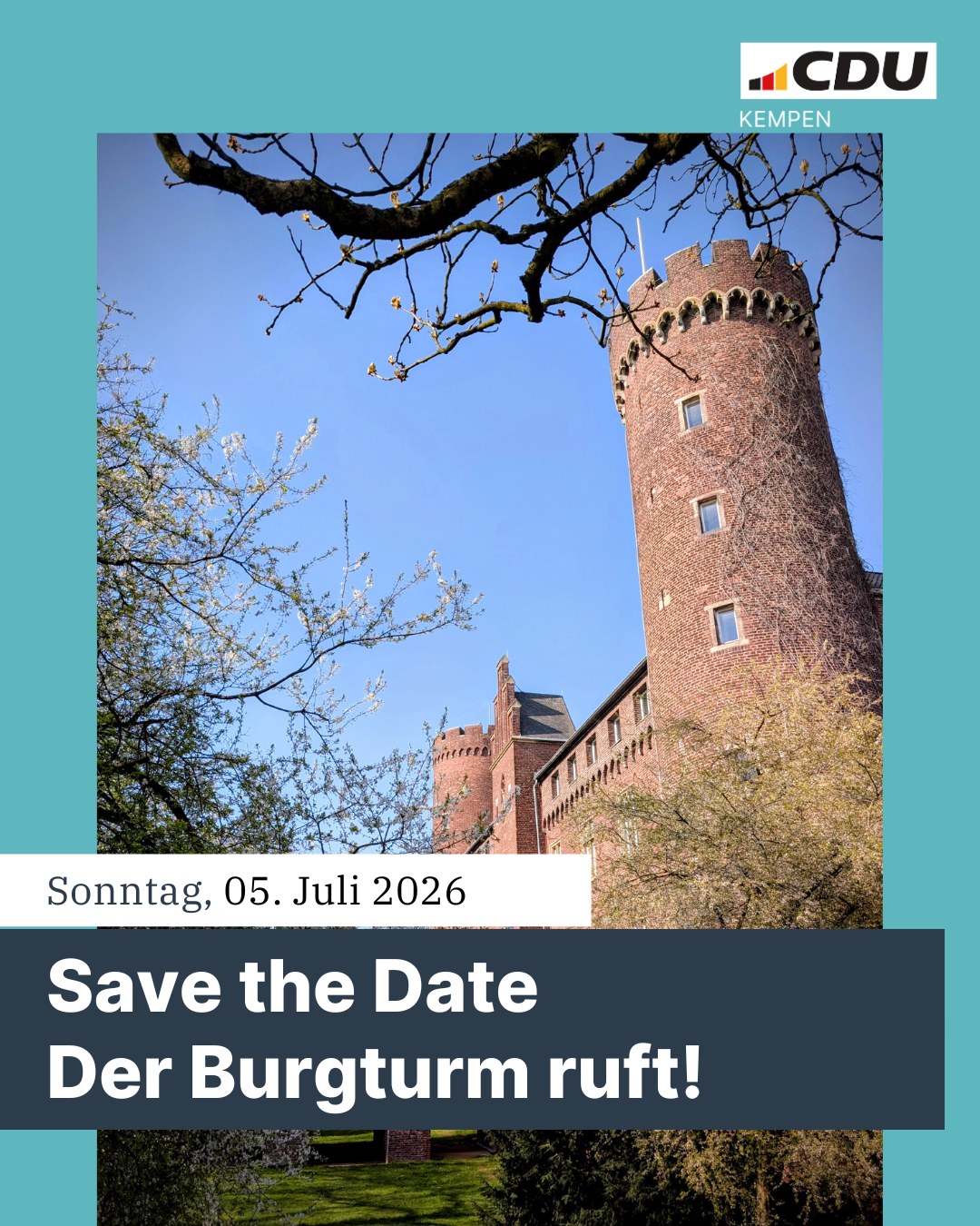 Save the Date: Burgturmbesteigung 2026
